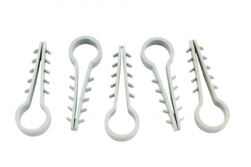 Дюбель-ялинка Ø8 для круглихдротів білий (пач 100шт) APRO