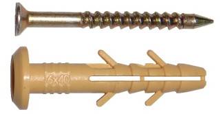 Дюбель швидкого монтажу, потай, ЕСМУ "Обрій", 6x40