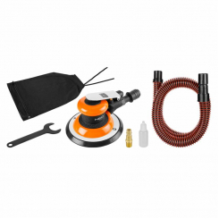 Ексцентрикова шліфувальна машина 150 мм зі стисненим повітрям, вакуумне відсмоктування пилу