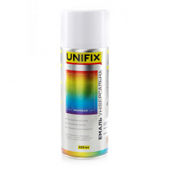 Емаль акрилова універсальна RAL 9010 Білий гл. 400мл UNIFIX