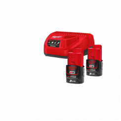 Енергокомплект MILWAUKEE, M12 NRG-302 ( заряд.пристрій, 2 акум.Х 3Ач)