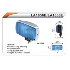 Куля фари. DLAA 1030 BW / H3-12V-55W / 163 * 88 мм