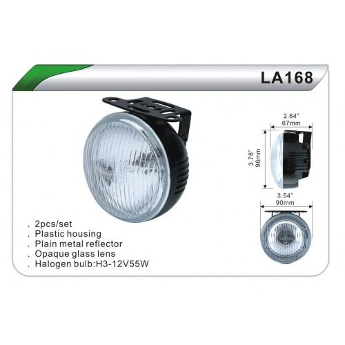 Фари дод. DLAA 168 W/H3-12V-55W/D=90mm