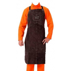 Фартух зварювальника шкіряний на липучках Brown, р.L AP-6100L