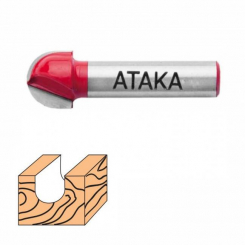 Фреза Атака 401159 пазова галтельна Ø 8х15.9 мм хR7.9 2517000