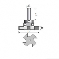 Фреза Фальцева фреза №1008 z4 (D36, h6)           (8×16×5) 18-033-060