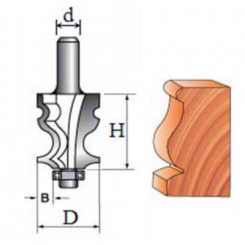 Фреза Фасонна фреза №2034 (D19, h25, B4.7) 18-094-190