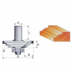 Фреза Фасонна фреза №2101 (R4, D33, h8, B10) 18-061-040