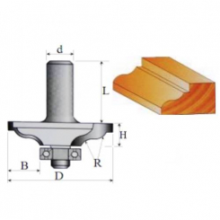 Фреза Кінцева фреза №2106  (R4, D33, h8, B10) 18-065-040