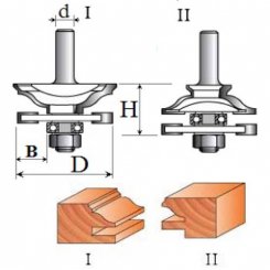 Фреза Комбінована рамкова №3504 set (D42, B13, H24) 18-234-420