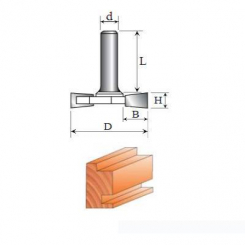 Фреза Кромкова фальцева №1008 (D33, h4) 08-032-040