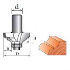 Фреза Кромкова калювальна №2002 (R4, D30, h12) 18-044-040