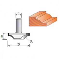 Фреза Пазова фасонна №2156 (R6, D22, h6) 08-114-060
