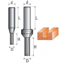 Фреза Пазова однозуба №1101 (D4, h17) 08-004-040