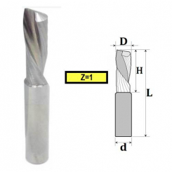 Фреза Пазова однозуба z1, D2, H7, d3.175, L36 31-645-020