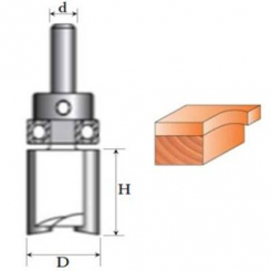 Фреза Пряма кромкова №1021 (D19, h30) 18-027-193