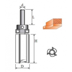 Фреза Пряма кромкова №1021 z3 (D16, h50) 18-028-165