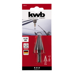 Фреза WS по листовому металу 4-24 мм, хвіст 8 мм, KWB (524010)