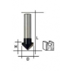 Фреза пазова V-подібна, DxHxL= 12x12x42мм, FIT