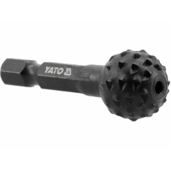 Фреза рашпільна куляста по дереву YATO Ø= 16 мм, l= 45 мм, 6-гран. шпиндель 1/4" з вуглец сталі