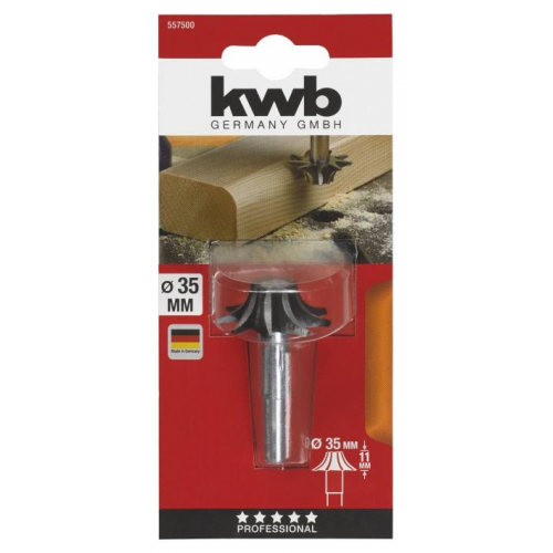 Фреза з дерева, четвертна, 35.0х11 мм, KWB