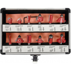 Фрези з дерева YATO: зі шпинделем Ø8 мм, 12 шт.