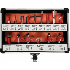 Фрези з дерева YATO: зі шпинделем Ø8 мм, 15 шт.