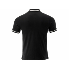 Футболка ПОЛО чорна YATO, розм. M/ вис- 70 см х шир- 52 см, 100%- бавовна [40]