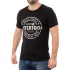 Футболка чорна M 100% бавовна INTERTOOL SP-2202