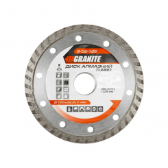 GRANITE Диск алмазний TURBO 125 мм GRANITE, Арт.: 9-02-125