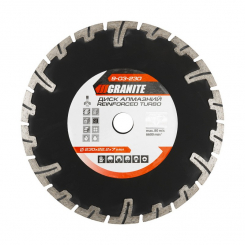 GRANITE Диск алмазний TURBO REINFORCED 230 мм GRANITE, Арт.: 9-03-230