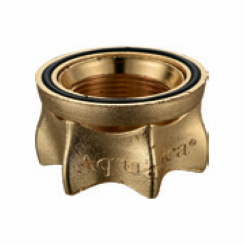 Гайка кріпильна "корона" M28x1.5мм; h 27мм (S41) AQUATICA (XI-2140)