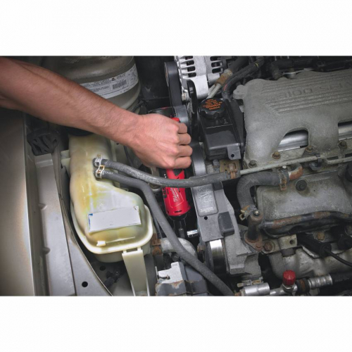 Гайкокрут кутовий акумуляторний 3/8" MILWAUKEE, M12 IR-201B, 47Нм, (зарядний пристрій, 1 акум.Х 2Ач, сумка)