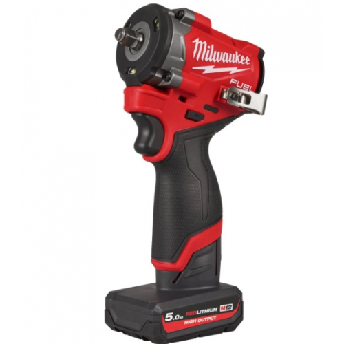 Гайковерт акумуляторний 3/8'' MILWAUKEE з кільцем M12 FCIWF38G3-502X, 745Нм (зарядний пристрій, 2 акум. Х 5Аг, HDкейс)