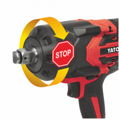 Гайковерт ударний акумуляторний YATO: 18 В Li-Ion 6 АГод, квадрат 3/4", КМ- 2400 Нм [3/24]