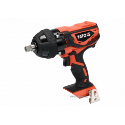 Гайковерт ударний акумуляторний YATO : квадрат 1/2", 300 Нм, Li-Ion 18 В, 4 головки, БЕЗ АКУМУЛЯТОРА