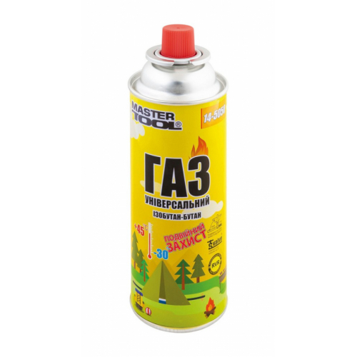 Газ бутан MASTERTOOL "УНІВЕРСАЛЬНИЙ" 220 г 14-5050 14-5051