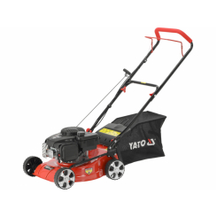 Газонокосарка бензинова YATO 2,1кВт, ширина різання: Ø= 41см, травозбірник- 40л