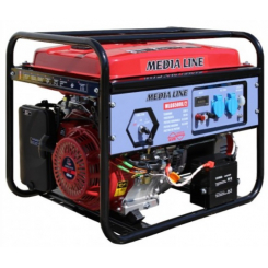 Генератор AGT MLG6500Е/2, 6,5кВА,230В/50Гц, AVR,  25л, 14 год/50%, 374 г/кВт, IP23, 84 кг