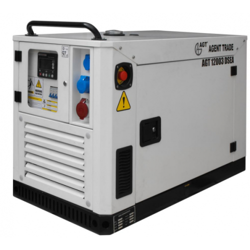 Генератор AGT12003DSEA, 400В, 50Гц,3000 об/хв,16кс,10кВА, 794см3, 25л, IP23, 280 кг