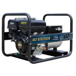 Генератор AGT8203RaSB, 400B/230B/50Гц, 7.0кВа/4.0кВа, R420, 6,5л., 1х230Вх16А, 1х400Вх16А, 77кг.