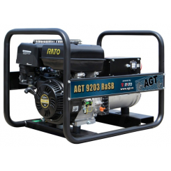 Генератор AGT9203RaSB, 400B/230B/50Гц, 8.5кВа/4.0кВа, R420, 6,5л., 1х230Вх16А, 1х400Вх16А, 81кг.