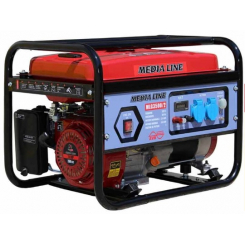 Генератор бензиновий AGT MLG3500/2 3,0кВА,230В/50Гц, AVR,15л, 15год/50%, 395 г/кВт, IP23, 46 кг