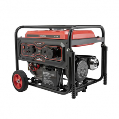 Генератор бензиновий/газовий 5/5.5 кВт, 220 В, 25 л, електро+ручний, мідна обмотка, STORM INTERTOOL DT-1158