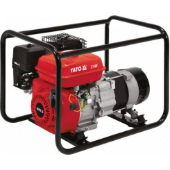 Генератор ел.струму бензиновий YATO: W=2 кВт, U=230, витрата-0.6л/год, бак-3.6л з блок.перенав.
