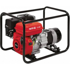 Генератор ел.струму бензиновий YATO: W=2.5 кВт, U=230, витрата-0.6л/год, бак-3.6л з блок.перенав.