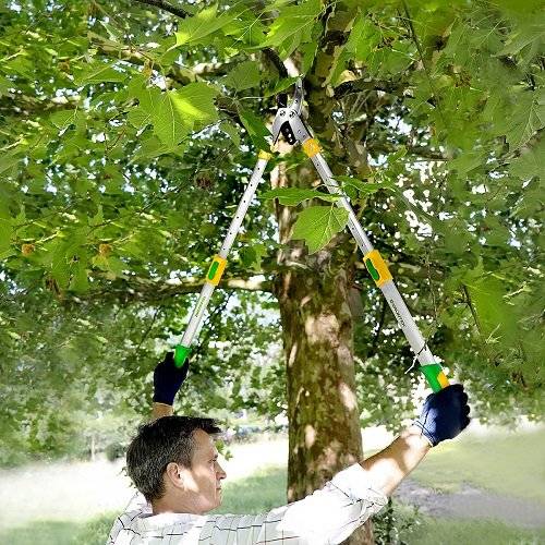 Гілкоріз телескопічний GRUNTEK XT 27-40 Premium з наковаленкою 685-1015 мм