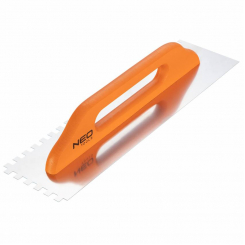 Гладилка зубчаста 480 x 128 мм, зуб 10 х 10 x 10 мм, дерев’яна ручка