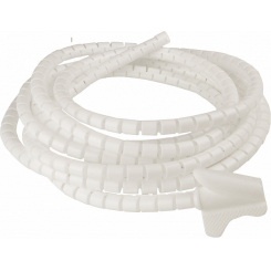 Гнучкий органайзер з кліпсою для кабелю білий WCT-12  (3м)