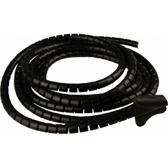 Гнучкий органайзер з кліпсою для кабелю чорний WCT-12 (3м)